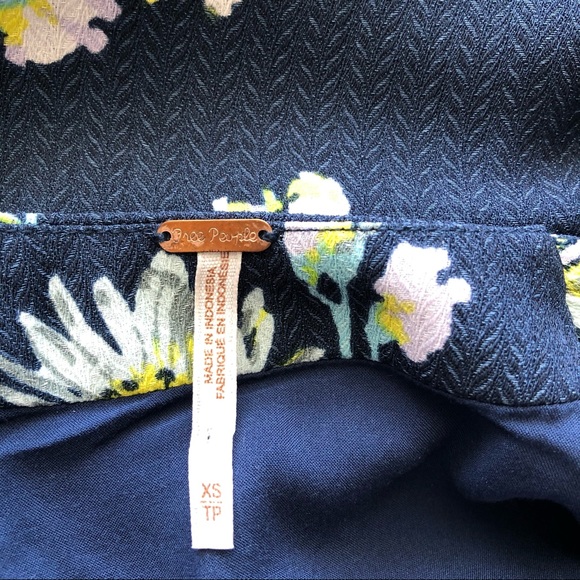 SOLD Free People Floral High Low Midi Dress - Picture 9 of 10